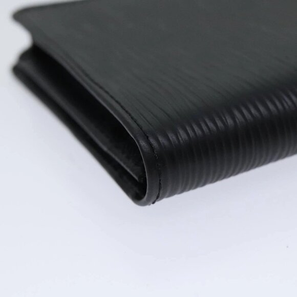LOUIS VUITTON Epi Porte Cartes Credit Long Wallet Black - Picture 16 of 16